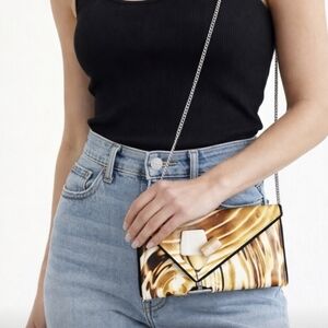 Kent Stetson White Wine Crossbody Envelope Bag